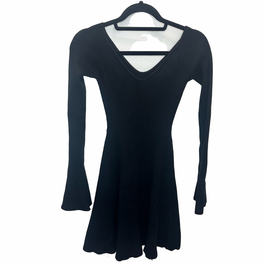 NWT Commense Black Ribbed Dress Size Medium